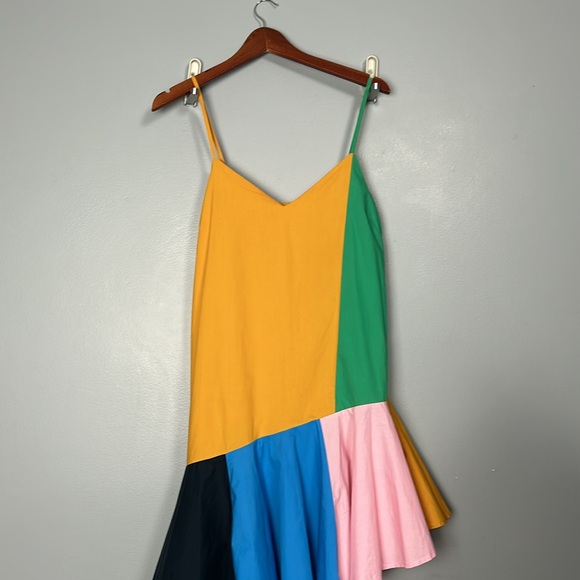 English Factory Midi Colorblock Dress Sz small- gently used - Picture 5 of 16